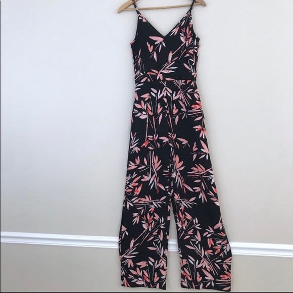 tahari floral jumpsuit